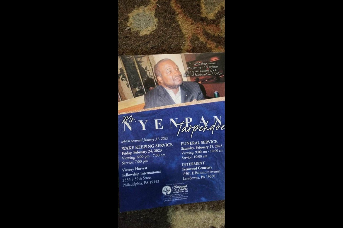 Mr. Nyenpan Tarpehdoe Funeral Service February 25, 2023